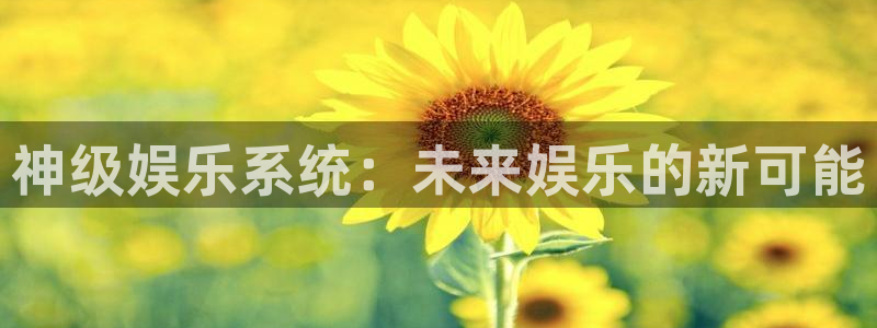 彩客网官方：神级娱乐系统：未来娱乐的新可能