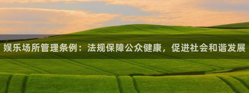 彩客网app下载官方：娱乐场所管理条例：法规保障公众健康，促进社会和谐发展